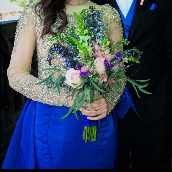 This is a RACHEL ALLAN dress, it’s beautiful. Only wore once, for prom. - Picture 3 of 5